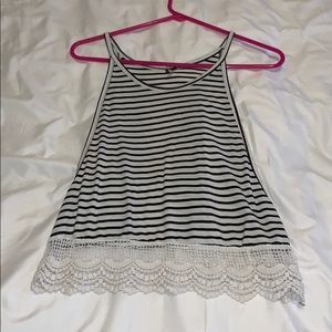 Simple Striped Blouse/Muscle T
